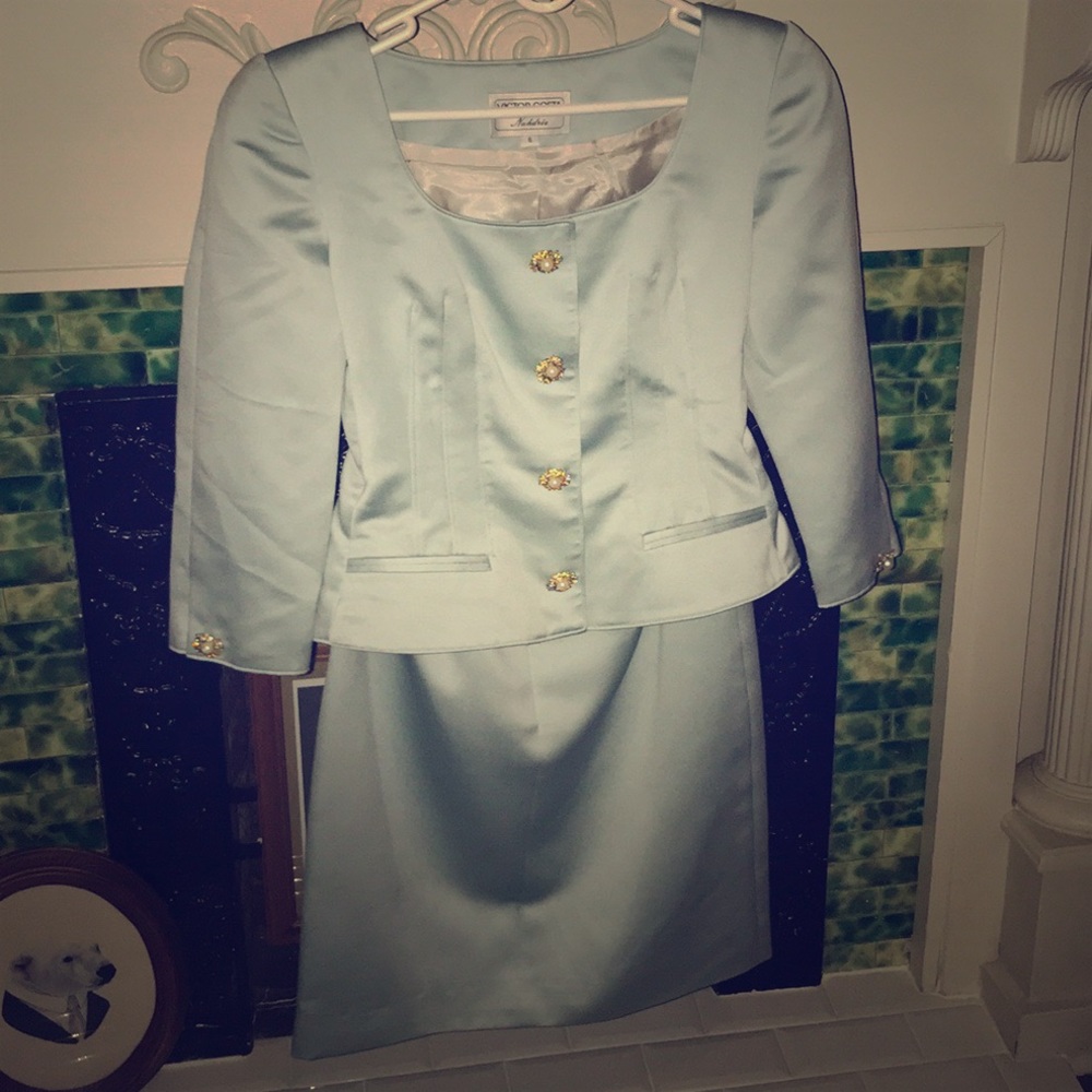 Vintage Victor Costa by Nahdree Satin Suit